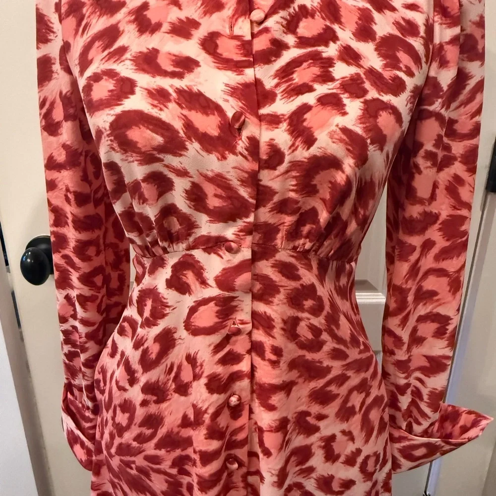 Kate Spade‎ Red and White Bishop Sleeve Dress